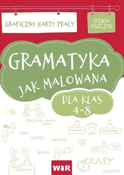 Gramatyka jak malowana. Graficzne Karty Pracy dla kl. 4-8 (Uszkodzona okładka)