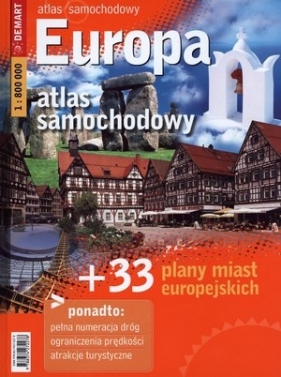 Europa +33. Atlas samochodowy w skali 1:800 000 - Praca zbiorowa