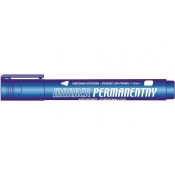 Marker permanentny Tetis, 1-2 mm, 12 szt. - niebieski (KM102-NO)
