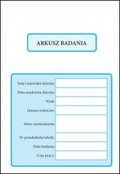 Arkusz badania - Ewa Tryzno
