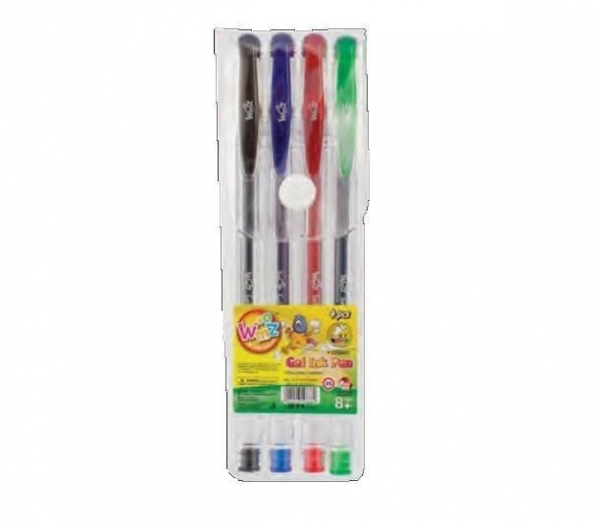 Długopisy żelowe, 4 kolory (L317W4)