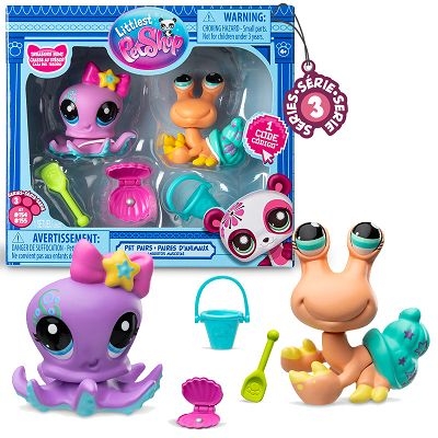 <img src='https://webimage.pl/pics/278/6/d885561006278.jpg' style='height:440px' /> Littlest Pet Shop Zestaw figurek Ośmiornica i Krab +akcesoria seria 3