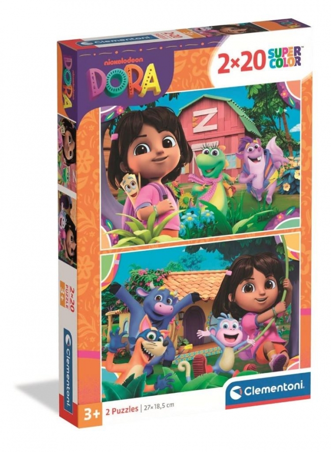 Puzzle 2x20 Super Kolor Dora