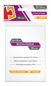 Koszulki na karty Rebel (80x120 mm) "Medusa Premium", 100 sztuk