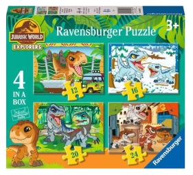 Ravensburger, Puzzle 4w1: Jurassic World Explorers (12004027)