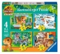 Ravensburger, Puzzle 4w1: Jurassic World Explorers (12004027)