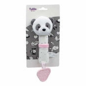 Zabawka z dźwiękiem - Panda różowa 16 cm (9027)