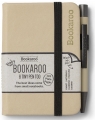 Bookaroo Notatnik A7 z długopisem - kremowy