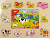 BRIMAREX Drewniane Puzzle Zwierz.Gospod. (1563279)
