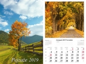 Kalendarz 2019 wieloplanszowy Pejzaże