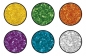 Brokat Zestaw 6 kolorów (417656)