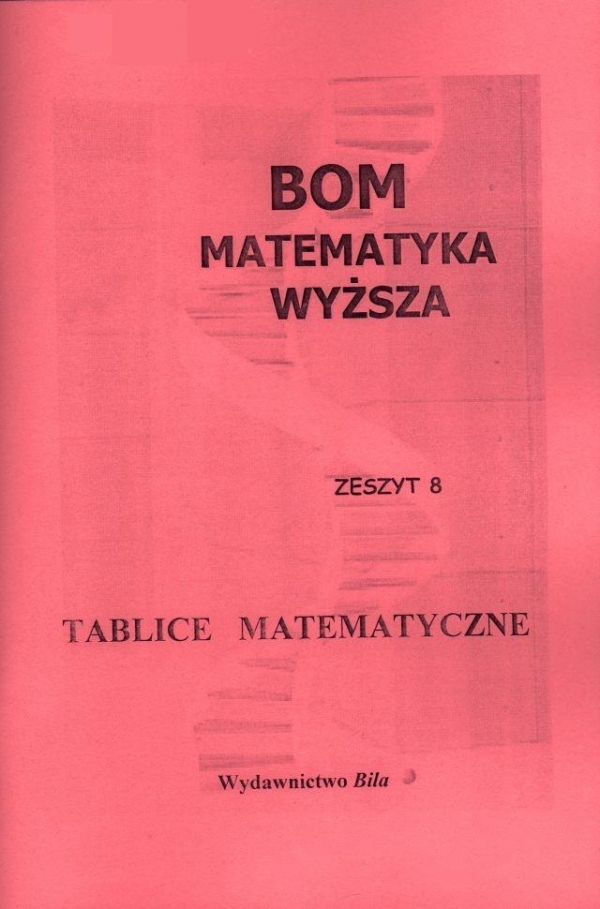 Tablice Matematyczne Matematyka Wyższa