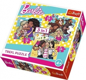 Puzzle Barbie Prawdziwa przyjaźń 3w1