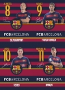 Zeszyt A5 FC Barcelona w trzy linie 16 kartek 20 sztuk mix