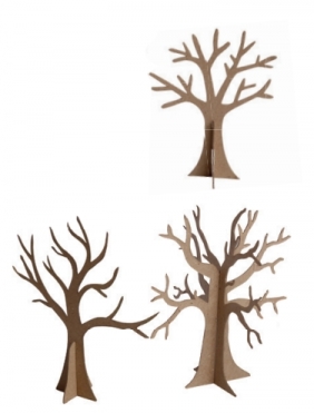 Kształty kartonowe 3D Drzewa (450748)