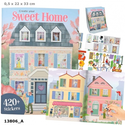 <img src='https://webimage.pl/pics/280/2/d4010070712280.jpg' style='height:440px' /> Zestaw kreatywny z naklejkami Sweet Home 13806A