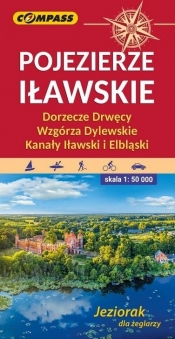 Mapa turystyczna - Pojezierze Iławskie, Wzgórza Dylewskie