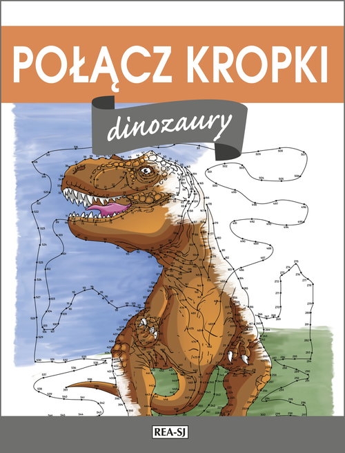 Połącz kropki. Dinozaury