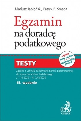 Egzamin na doradcę podatkowego Testy 2020 - Jabłoński Mariusz, Smęda Patryk Piotr