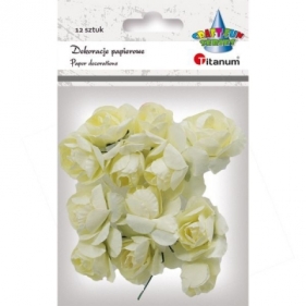 Różyczki papierowe - kremowe (396494)