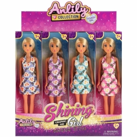 Lalka w sukience kwiaty MIX