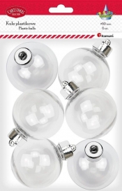 Bombki plastikowe kule 6cm 6szt