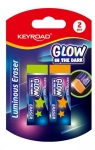 Gumka do ścierania fluorescencyjna 2szt MIX