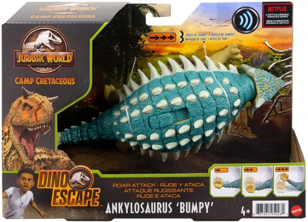 Figurka Jurassic World Ryczący Dinozaur Ankylosaurus (GWD06/GWY27)