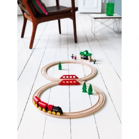 Brio Trains & Vehicles: Kolejka drewniana z torami - podstawowa (63302800)