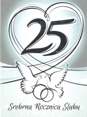 Karnet 25 rocznica ślubu RS0325 - RS0325
