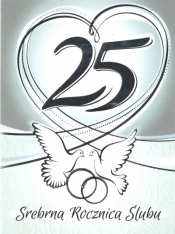 Karnet 25 rocznica ślubu RS0325