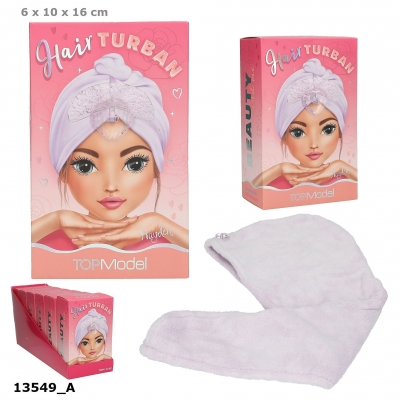 <img src='https://webimage.pl/pics/281/2/d4010070702014.jpg' style='height:440px' /> Turban do włosów Top Model BEAUTY&ME 13549A