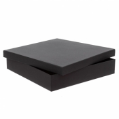 Pudełko tekturowe czarne 33,5x33,5x6,5cm