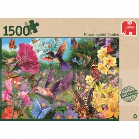 Puzzle 1500: Koliber wśród kwiatów (18328)