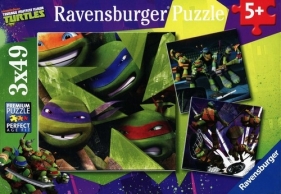 Puzzle Żółwie Ninja 3x49 - <br />