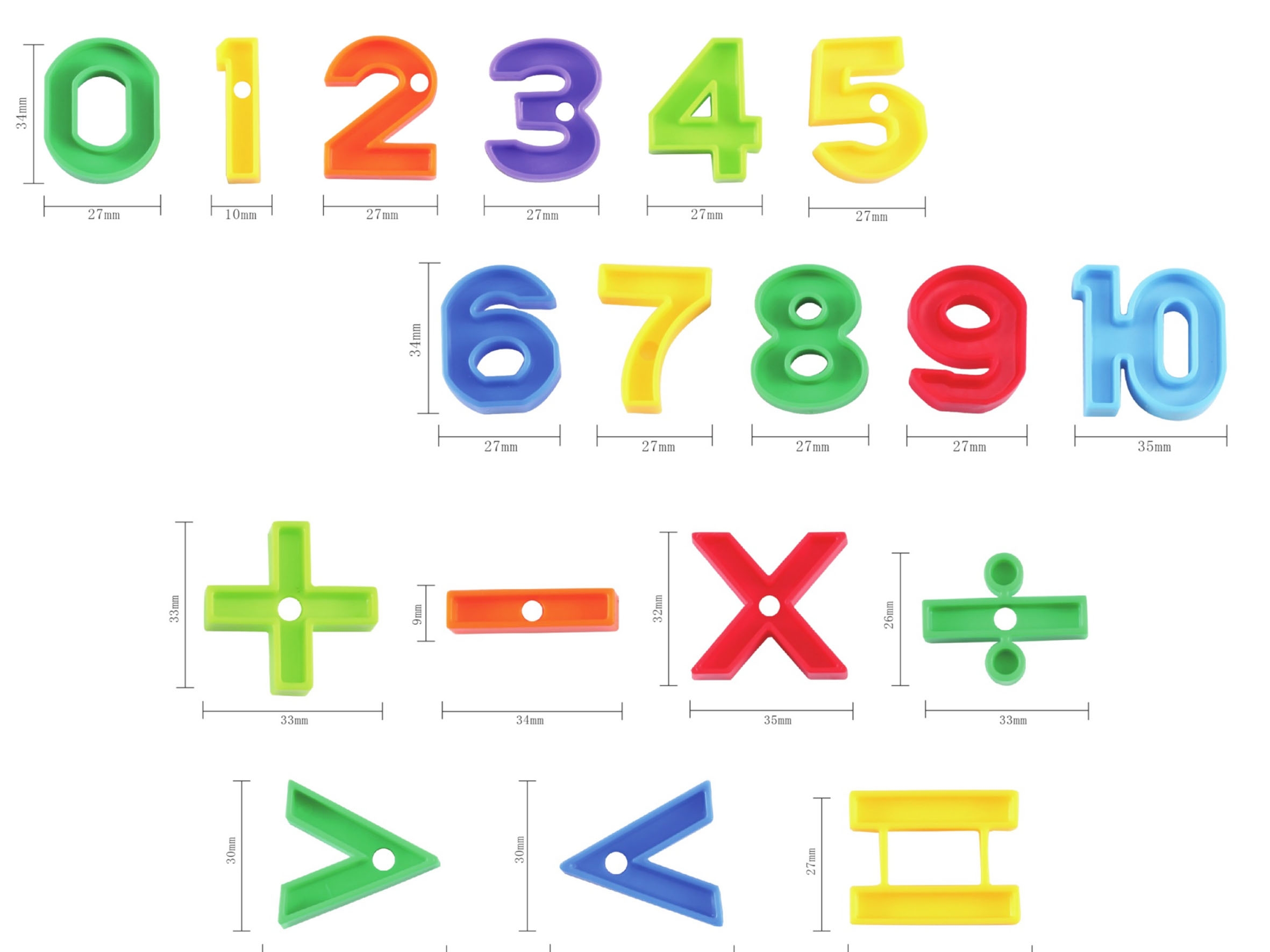 Klocki małych geniuszy - Cyfry, 100 elementów (106281)