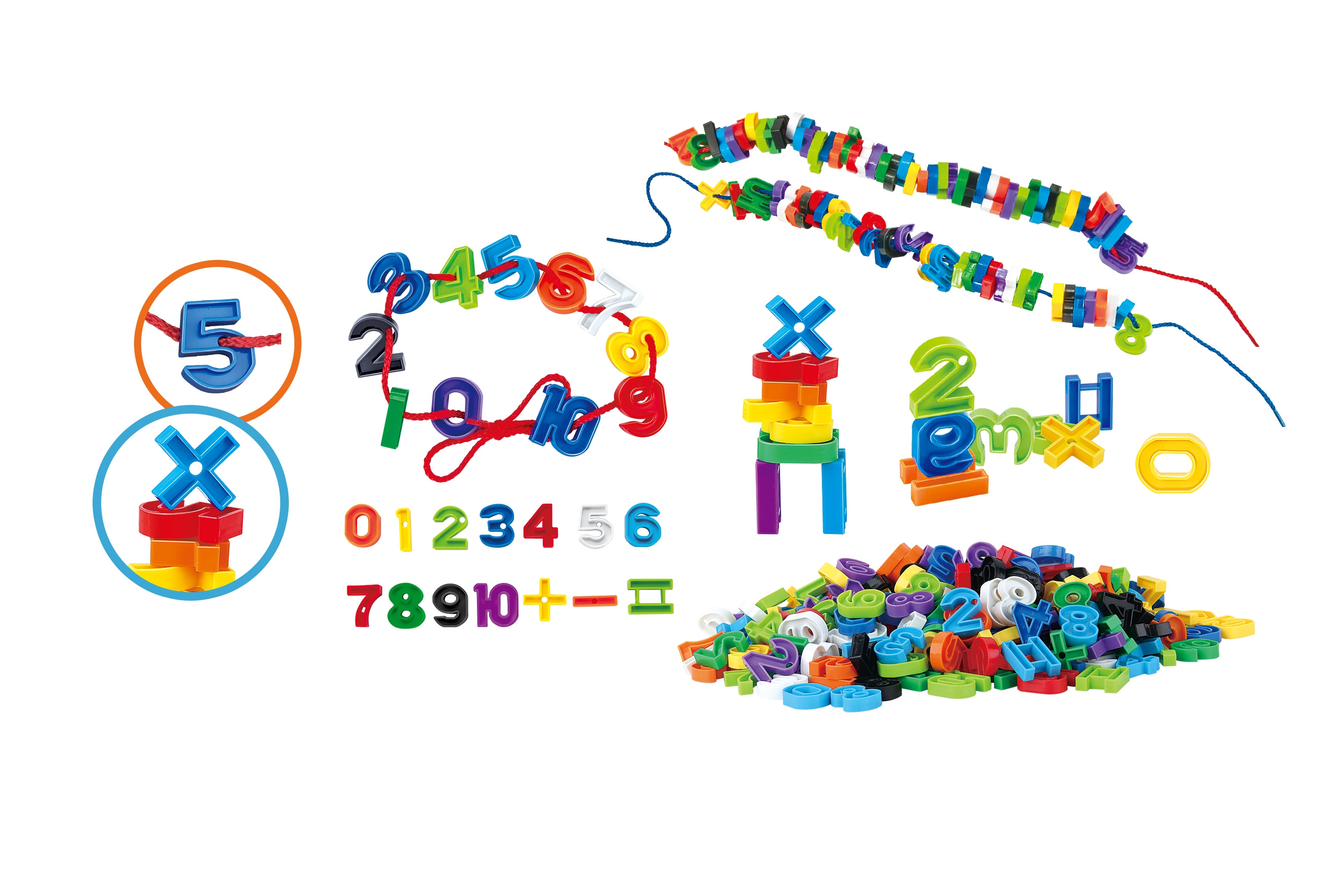 Klocki małych geniuszy - Cyfry, 100 elementów (106281)