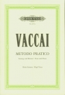 Metodo pratico di canto italiano Voice and Piano - High Voice Vaccai Nicola