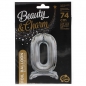 Balon gumowy Godan Beauty&Charm cyfra stojąca srebrna srebrna 750 mm 30cal (BC-ASSO)