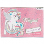 Blok rysunkowy A4/20K biały Unicorn (20szt)