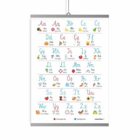 Plakat edukacyjny - alfabet litery polskie B2