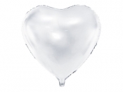 Balon foliowy Partydeco białe serce 61 cm (FB23M-008)