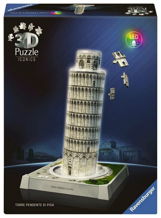 Puzzle 3D Iconics Krzywa Wieża w Pizie (12008028)