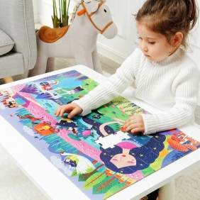 Puzzle w walizce - Śpiąca Królewna, 104 el.