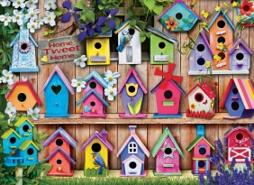 Puzzle 1000: Kolorowe domki dla ptaków (6000-5328)