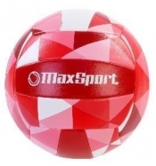 Piłka siatkowa Max Sport, czerwono-różowo-biała