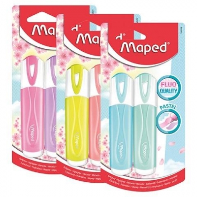 Zakreślacze Maped Fluo Peps, 4 kolory - pastel