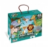  Puzzle podłogowe - Jumbo dżungla, 48 el. (125282)Wiek: 3+