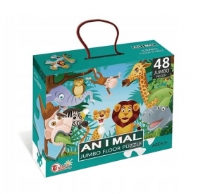 Puzzle podłogowe - Jumbo dżungla, 48 el. (125282)