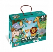 Puzzle podłogowe - Jumbo dżungla, 48 el. (125282)